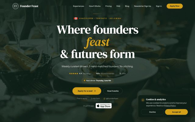 Founder Feast - Events & Community