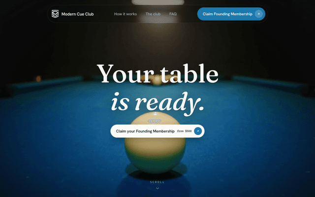 Modern Cue Club - Sports & Hospitality
